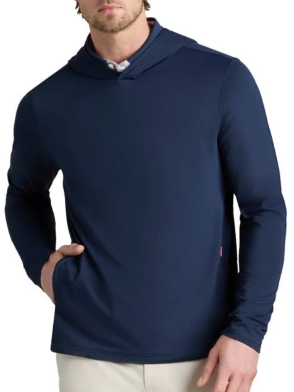 G/FORE Men's Medium Twilight Brushed Back Tech Terry Hoodie MSRP $185